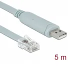 63308 - Adapter - USB 2.0 Type-A male > 1x Serial RS-232 RJ45 male, 5 m, gray