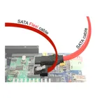 83832 - SATA 6 Gb/s Cable 10 cm red FLEXI
