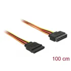 60133 - Extension Cable Power SATA 15 Pin male > SATA 15 Pin female 100 cm