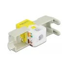 86345 - Keystone module RJ45 socket>LSA Cat.6 UTP yellow