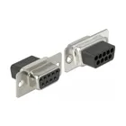 66164 - D-Sub 9 pin socket to RJ45 socket mounting kit grey