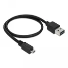 85156 - Kabel EASY-USB2.0-A Stecker > USB 2.0 Typ Micro-B Stecker 50 cm, schwarz