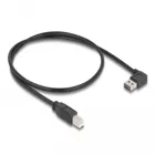 85167 - Kabel EASY-USB2.0-A Stecker gewinkelt links / rechts > USB 2.0 Typ-B Stecker 0,5 m