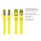 8070R-250Y - Patchkabel Cat.7, S/FTP, 25m, gelb