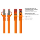 8060-002O - Patchkabel Cat.6, S/FTP, 0.15m, orange