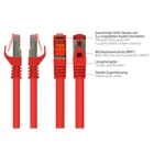 8060-002R - Patchcable Cat.6, S/FTP, 0.15m, red