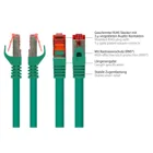 8060-003G - Patchkabel Cat.6, S/FTP, 0.25m, grün