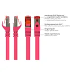 8060-003M - Patchcable Cat.6, S/FTP, 0.25m, magenta