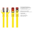 8060-003Y - Patchcable Cat.6a, S/FTP, 0.25m, yellow