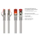 8060-005 - Patchcable Cat.6, S/FTP, 0,5m, grey