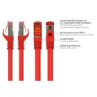 8060-010R - Patchcable Cat.6, S/FTP, 1m, red