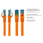 8060-H003O - Patchcable Cat.6a, S/FTP, 0.25m, orange