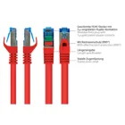 8060-H003R - Patchcable Cat.6a, S/FTP, 0.25m, red