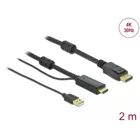 HDMI zu DisplayPort Kabel 4K 30 Hz 2 m