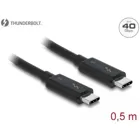 Thunderbolt™ 3 (40 Gb/s) USB-C™ cable male &gt;male passive 0.5 m 5A black