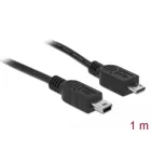 Kabel USB 2.0 micro-B Stecker > USB mini Stecker 1 m