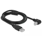 Kabel USB 2.0 Typ-A Stecker > USB 2.0 Typ-B Stecker gewinkelt 1 m schwarz