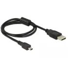 USB 2.0 cable type-A plug to USB 2.0 mini-B plug 0.7 m black