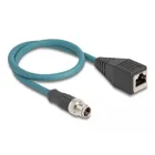 60071 - M12 adapter cable X-coded 8 pin plug to RJ45 socket 50 cm