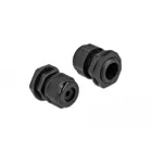 Cable gland PG29 for flat cable black 2 pieces
