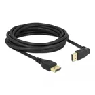 DisplayPort 1.2 cable male straight to male 90° top angled 4K 60 Hz 5 m without latching function