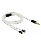85846 - Audio cable 4.4 mm 5 pin jack plug to 2 x MMCX plug 1.20 m