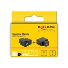 86505 - Keystone module with USB type-A charging socket 1 A black