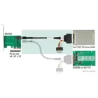 84821 - Cable SFF-8643 plug to U.2 SFF-8639 socket + SATA power connector 75 cm