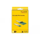 62848 - Converter M.2 Key A+E male to 1x Mini PCIe slot half size / full size with flexible cable