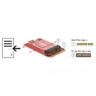 Delock Adapter Mini PCIe &gt;M.2 Key E Slot