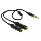 65356 - Kabel Audio Splitter Klinkenstecker 3,5 mm 3 Pin > 2x Klinkenbuchse 3,5 mm 3 Pin 25 cm