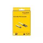 64221 - Converter M.2 Key B+M connector to 1 x Mini PCIe Slot half size / full size with fl