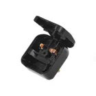 MCE71 - EU to UK Plug Adapter Converter 5A Fuse Black