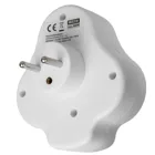 MCE336 - Maclean Current Outlet, Socket Splitter with 2 Outlets and USB A/C 2.4A, Type E, 2x16A, E