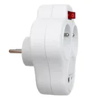 MCE336 - Maclean Current Outlet, Steckdosensplitter mit 2 Ausgängen und USB A/C 2.4A, Typ E, 2x16A, E