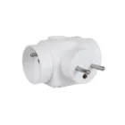 MCE213 - 2x16A triple socket outlet with earthing, 1x6A