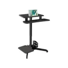 MC-848 - Height-adjustable desk, Maclean workstation, gas spring, for standing-sitting work, max height 109cm