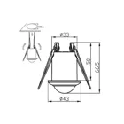 MCE359 - Maclean PIR motion sensor, ceiling mounted, range 6m, max load 300/150W