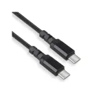 MCE492 - Maclean 2 x USB-C 100W Kabel, unterstützt PD, Datenübertragung bis zu 10Gbps, 5A, schwarz, Länge 2m