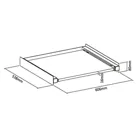 MC-890 - Maclean Universal Connecting Frame Shelf Plate 60 x 53cm Washing Machine Dryer Space Saving