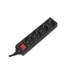 MCE194 - Maclean power strip, 4 socket extension cable, with switch, 3500W, 5m, German type, G