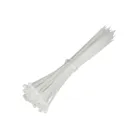 MCTV-464 - Maclean Clamping Ties, 4.8x200mm, UV resistant, Usage temp. - 40 +85 deg. C, 100 pieces, White