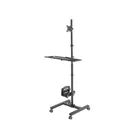 MC-793 - Professional stand-up trolley, mobile computer station on castors, max. 17"-32", max. 20 kg,