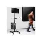 MC-793 - Professional stand-up trolley, mobile computer station on castors, max. 17"-32", max. 20 kg,