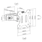 MC-983 - Maclean LED LCD Monitor Pole Mount Bracket 8kg Holder Pipe Tube Diameter 28-60mm 17-32' Screen