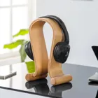 MC-815 - Maclean O Headphone stand made of wood, universal, non-slip feet, decorative