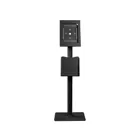 MC-867 - Tablet advertising stand, floor mount with locking mechanism, black, iPad Pro (Gen 3), 12.9"