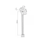 MC-678 - Stand advertising holder for Maclean tablet, floor with lock, iPad 2/3/4/Air/Air2