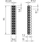 2056089 - Series chandelier terminal flexible: 4-4 mm² rigid: 4-4 mm² Number of poles