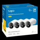 TAPO C425(4-PACK) - , Außen-IP-Kamera, 4MP, 2.1mm, WiFi, Batterie